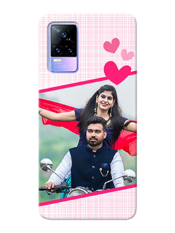 Custom Vivo Y73 Personalised Phone Cases: Love Shape Heart Design