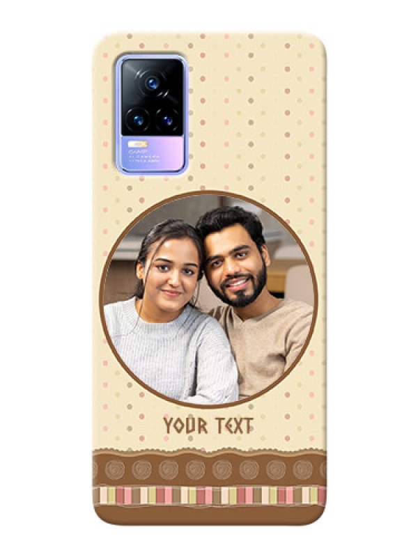Custom Vivo Y73 Mobile Cases: Brown Dotted Mobile Case Design