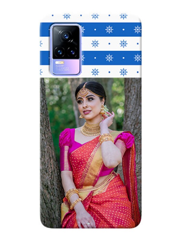 Custom Vivo Y73 custom mobile covers: Snow Pattern Design