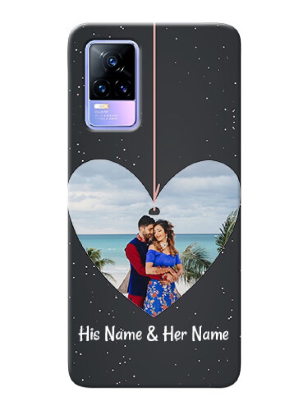 Custom Vivo Y73 custom phone cases: Hanging Heart Design