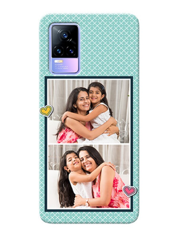 Custom Vivo Y73 Custom Phone Cases: 2 Image Holder with Pattern Design