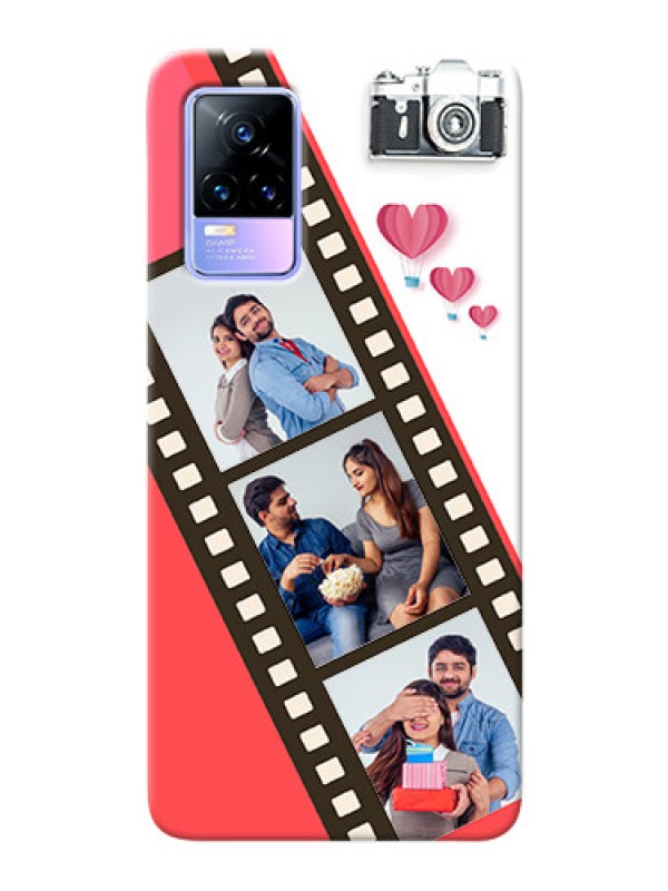 Custom Vivo Y73 custom phone covers: 3 Image Holder with Film Reel