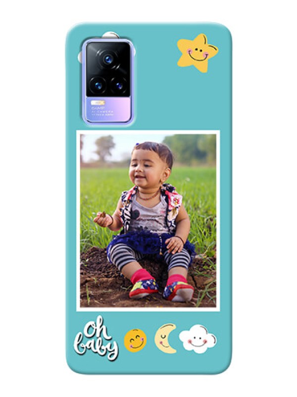 Custom Vivo Y73 Personalised Phone Cases: Smiley Kids Stars Design