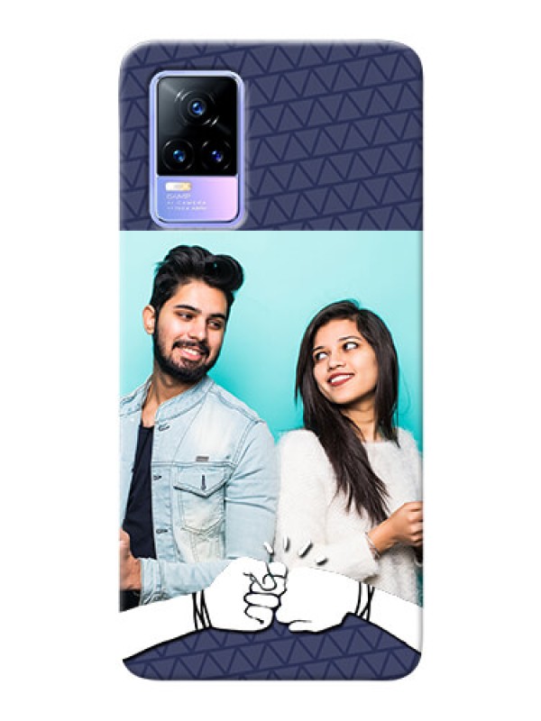 Custom Vivo Y73 Mobile Covers Online with Best Friends Design 
