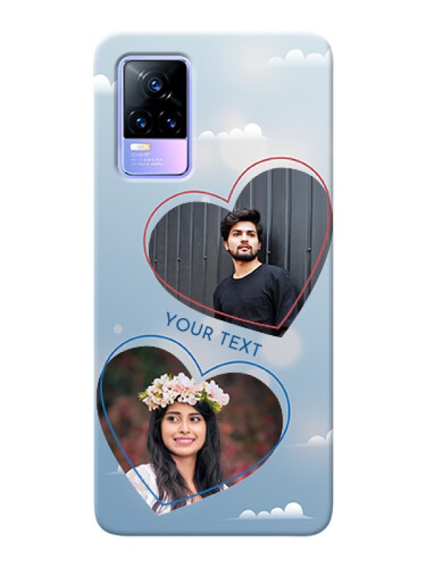 Custom Vivo Y73 Phone Cases: Blue Color Couple Design 