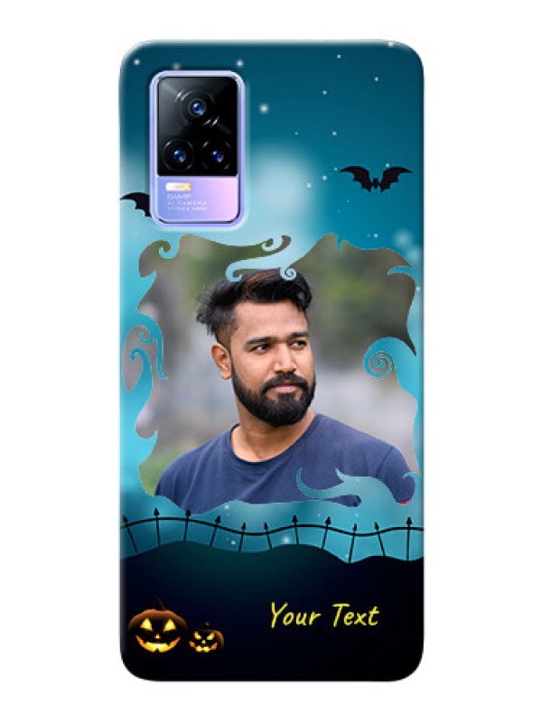 Custom Vivo Y73 Personalised Phone Cases: Halloween frame design