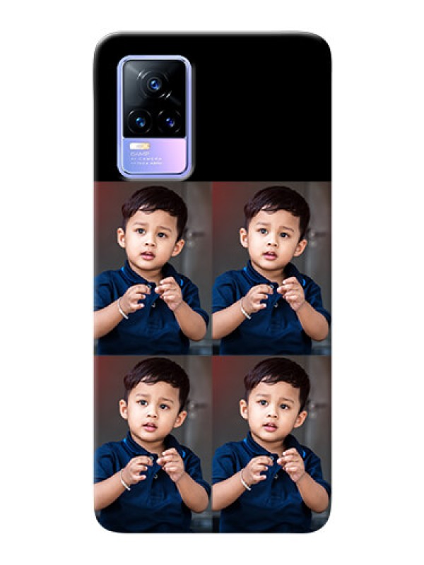 Custom Vivo Y73 4 Image Holder on Mobile Cover