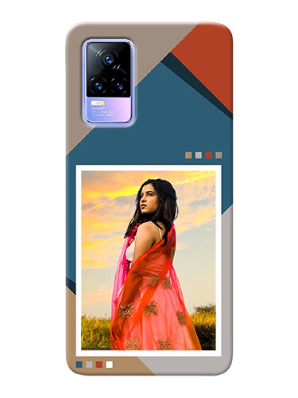 Custom Vivo Y73 Mobile Back Covers: Retro color pallet Design