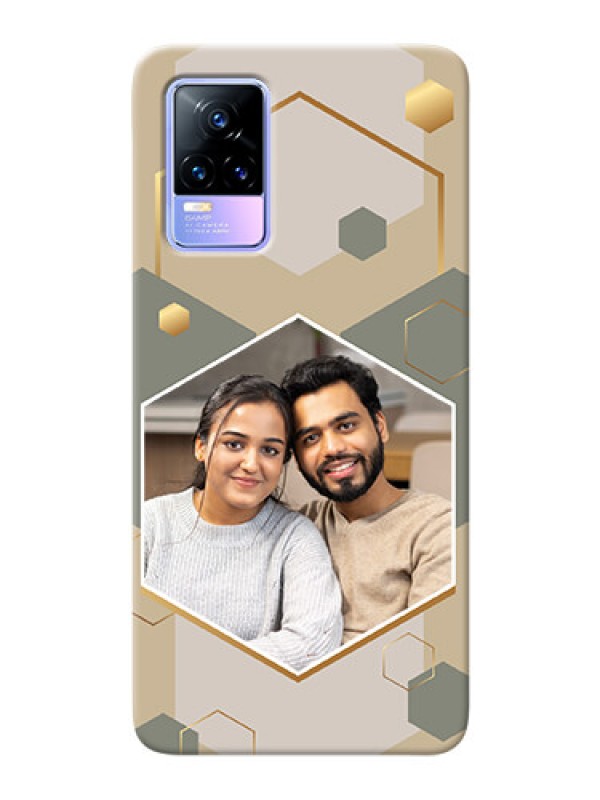 Custom Vivo Y73 Phone Back Covers: Stylish Hexagon Pattern Design