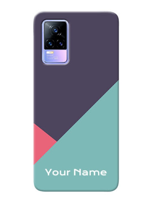 Custom Vivo Y73 Custom Phone Cases: Tri Color abstract Design
