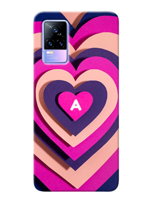 Custom Vivo Y73 Custom Mobile Case with Cute Heart Pattern Design