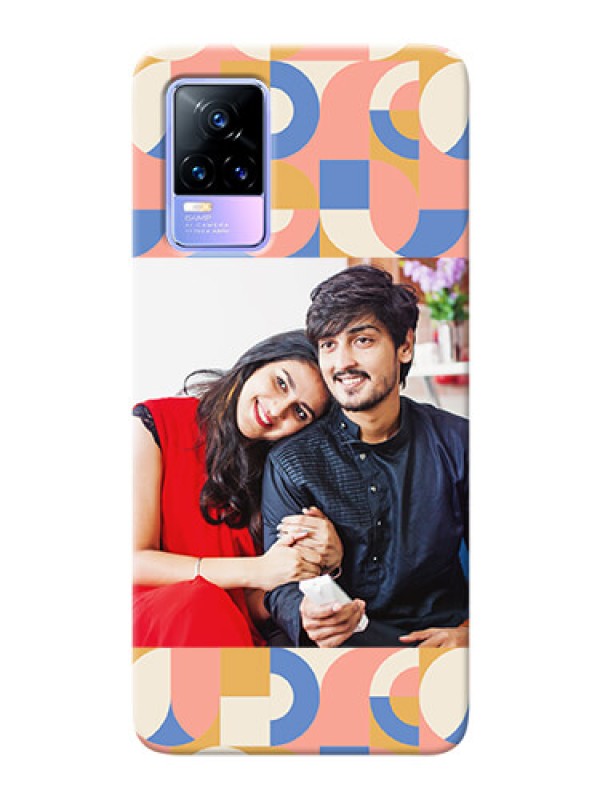 Custom Vivo Y73 Custom Phone Covers: Semi-circle Maze Pattern Design