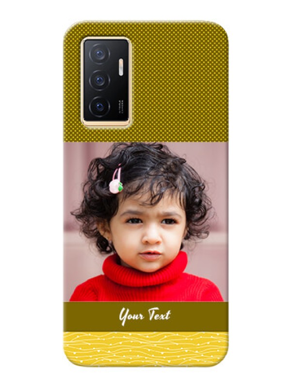 Custom Vivo Y75 4G custom mobile back covers: Simple Green Color Design