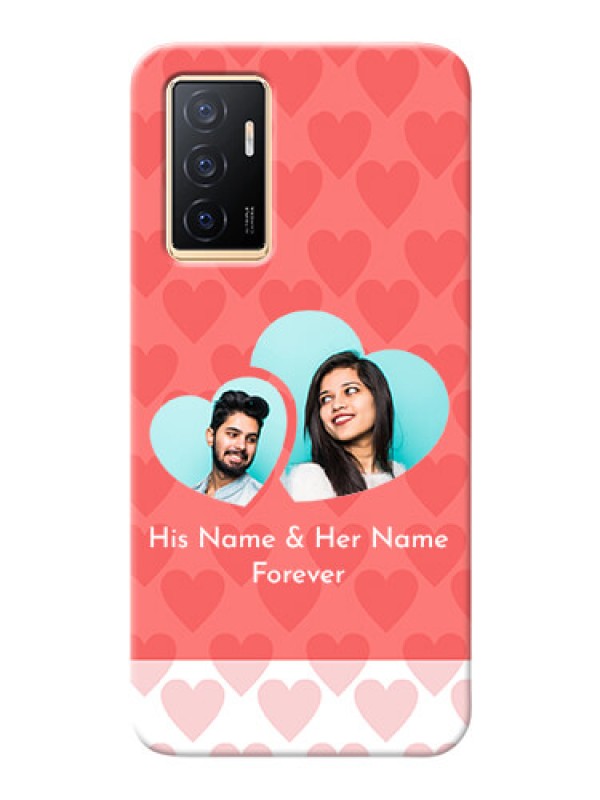 Custom Vivo Y75 4G personalized phone covers: Couple Pic Upload Design