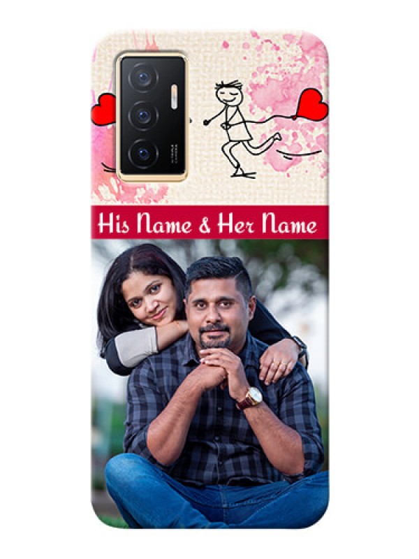 Custom Vivo Y75 4G phone back covers: You and Me Case Design