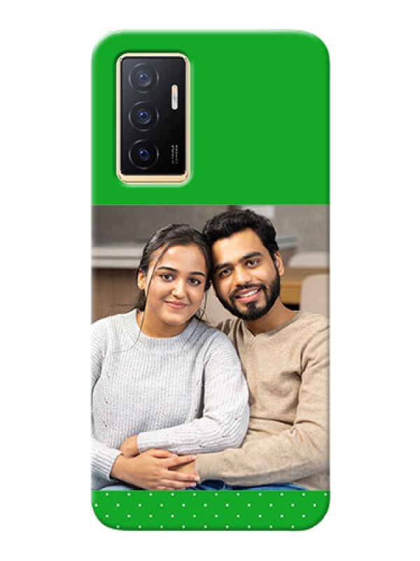 Custom Vivo Y75 4G Personalised mobile covers: Green Pattern Design