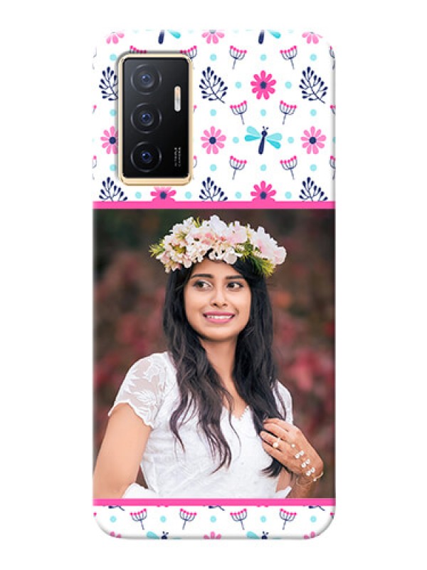 Custom Vivo Y75 4G Mobile Covers: Colorful Flower Design
