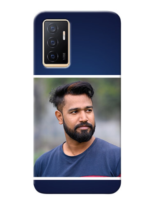 Custom Vivo Y75 4G Mobile Cases: Simple Royal Blue Design