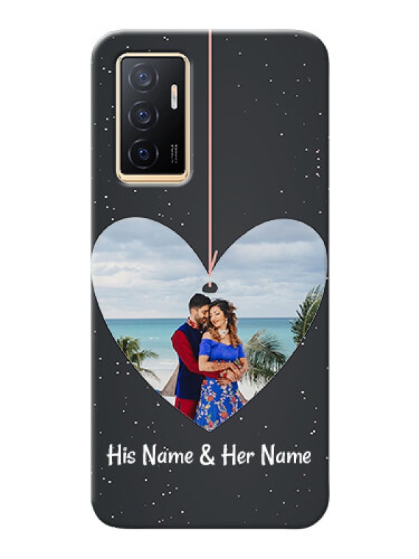 Custom Vivo Y75 4G custom phone cases: Hanging Heart Design