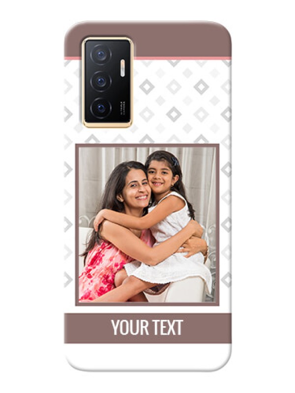 Custom Vivo Y75 4G custom back covers: Simple Diamond Design