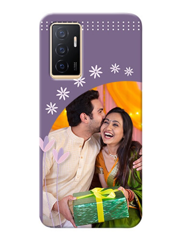 Custom Vivo Y75 4G Phone covers for girls: lavender flowers design 