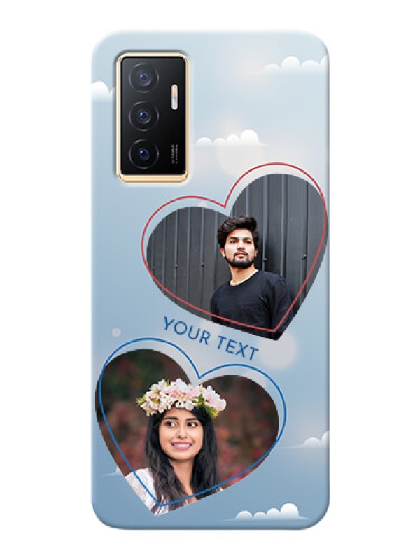 Custom Vivo Y75 4G Phone Cases: Blue Color Couple Design 