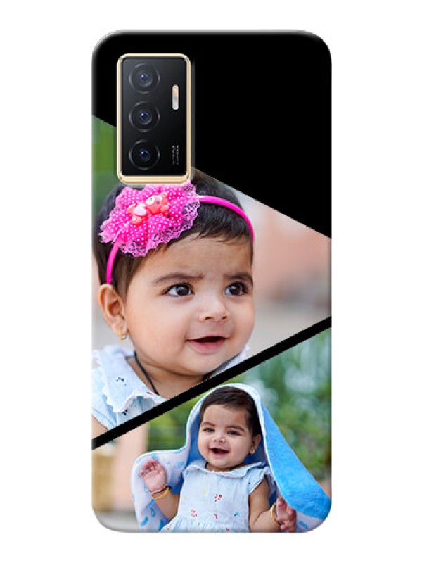 Custom Vivo Y75 4G mobile back covers online: Semi Cut Design