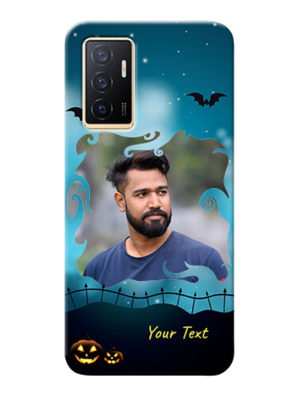 Custom Vivo Y75 4G Personalised Phone Cases: Halloween frame design