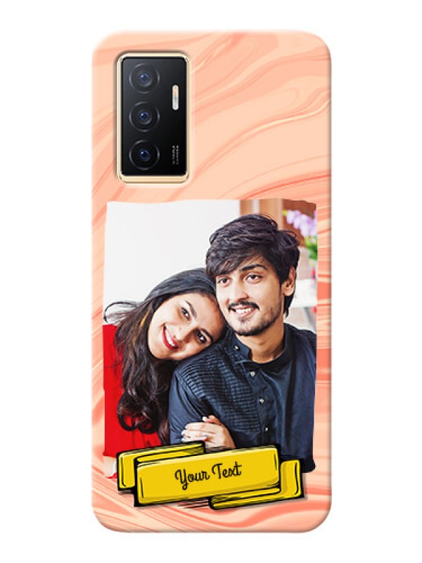 Custom Vivo Y75 4G Customized Phone Cases: Marble Texture Design