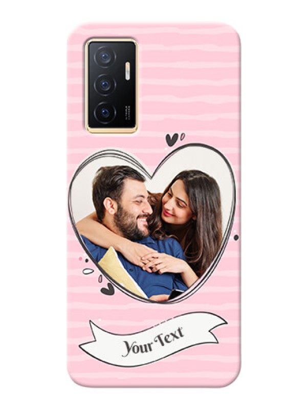 Custom Vivo Y75 4G custom mobile phone covers: Vintage Heart Design
