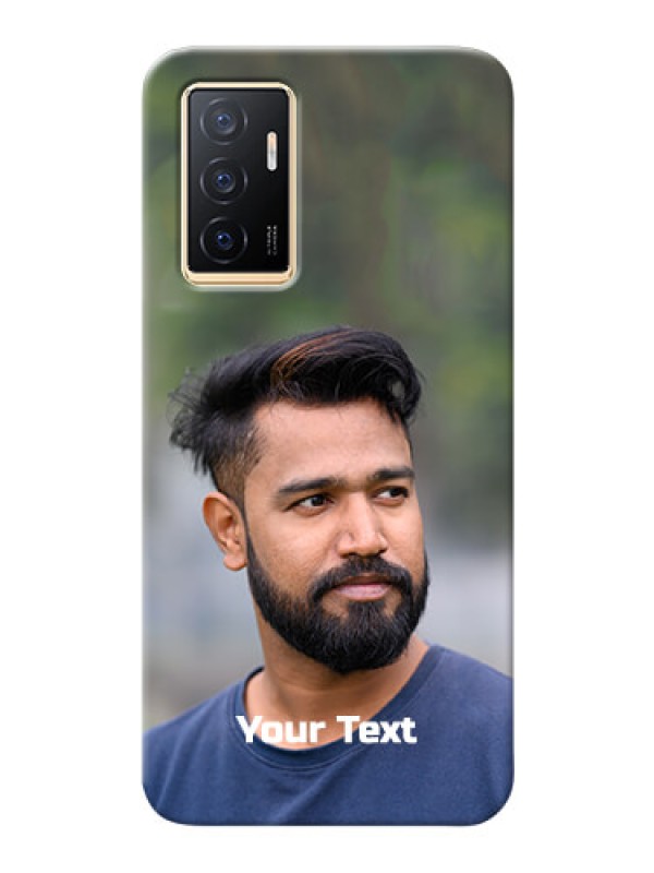Custom Vivo Y75 4G Mobile Cover: Photo with Text