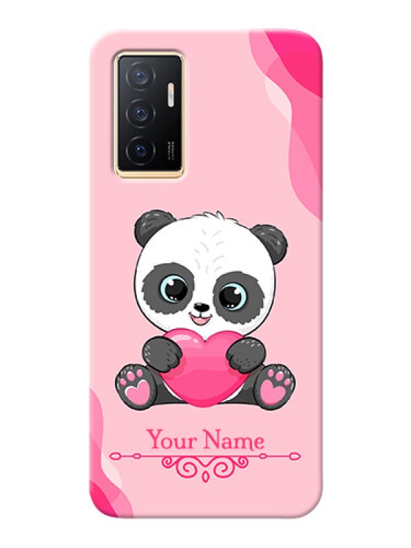 Custom Vivo Y75 4G Mobile Back Covers: Cute Panda Design