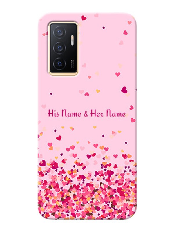 Custom Vivo Y75 4G Phone Back Covers: Floating Hearts Design