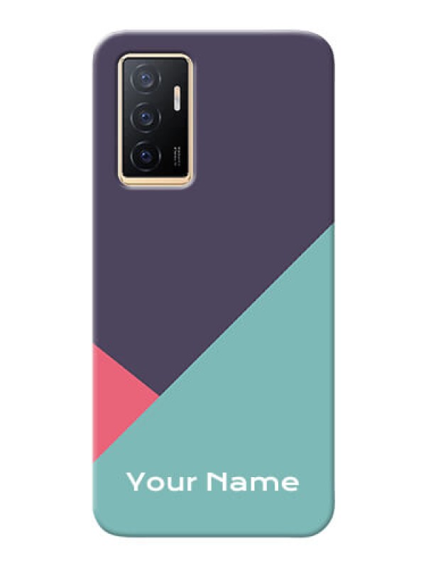 Custom Vivo Y75 4G Custom Phone Cases: Tri Color abstract Design