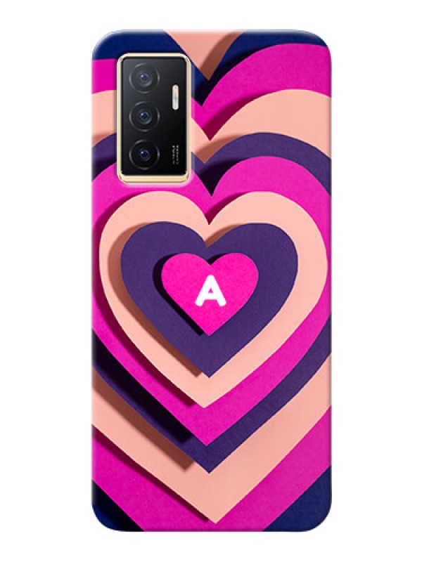 Custom Vivo Y75 4G Custom Mobile Case with Cute Heart Pattern Design