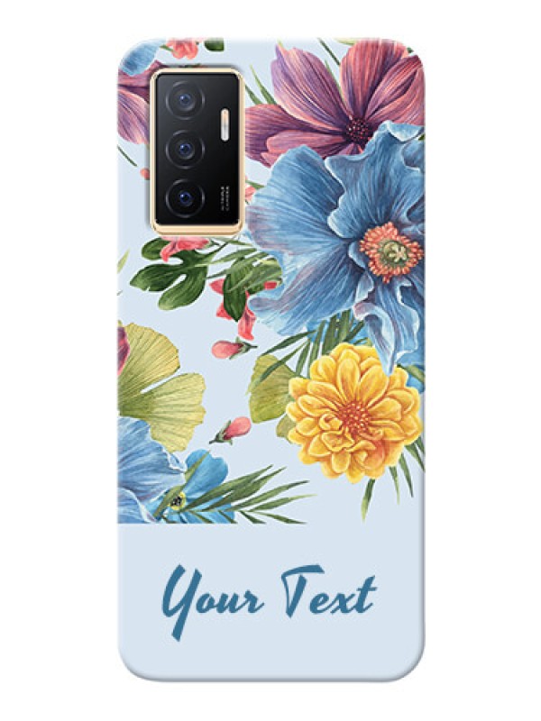Custom Vivo Y75 4G Custom Phone Cases: Stunning Watercolored Flowers Painting Design