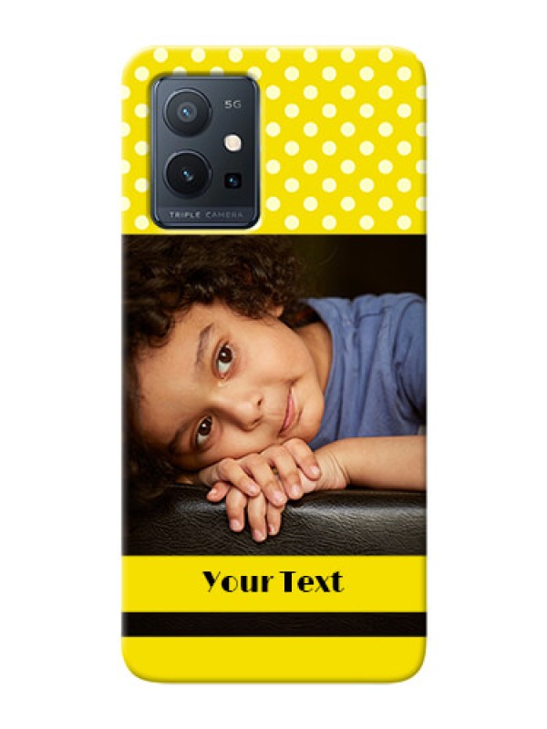 Custom Vivo Y75 5G Custom Mobile Covers: Bright Yellow Case Design