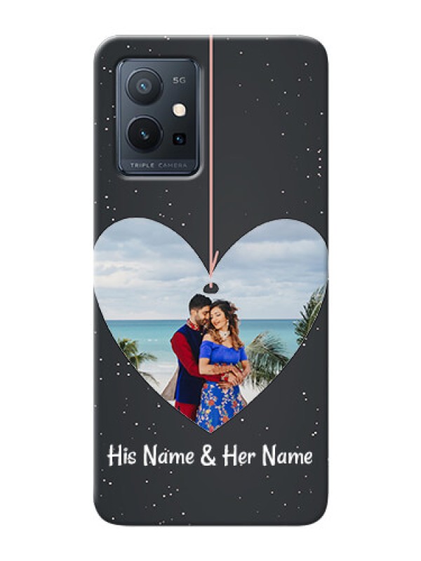 Custom Vivo Y75 5G custom phone cases: Hanging Heart Design