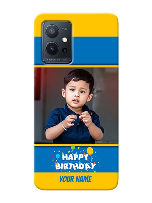 Custom Vivo Y75 5G Mobile Back Covers Online: Birthday Wishes Design