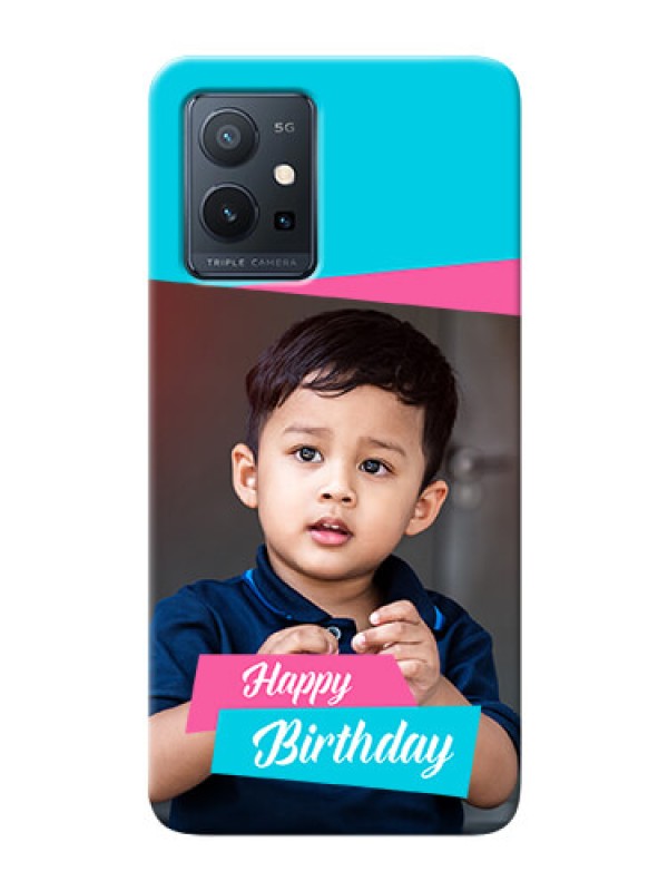 Custom Vivo Y75 5G Mobile Covers: Image Holder with 2 Color Design