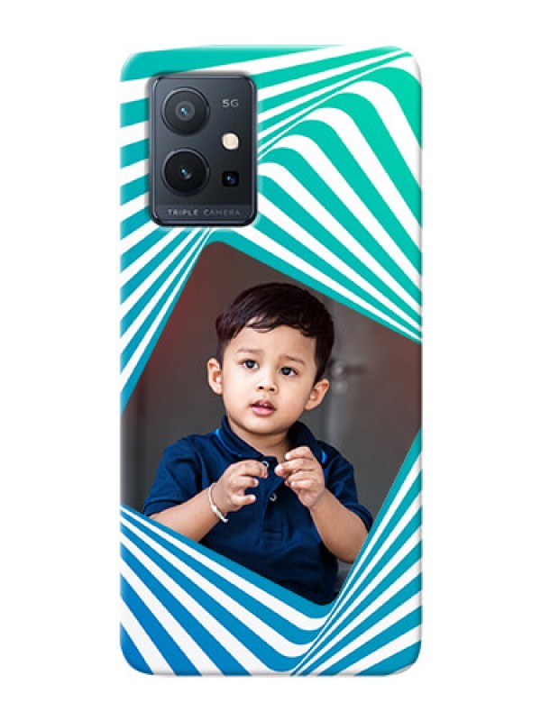 Custom Vivo Y75 5G Personalised Mobile Covers: Abstract Spiral Design