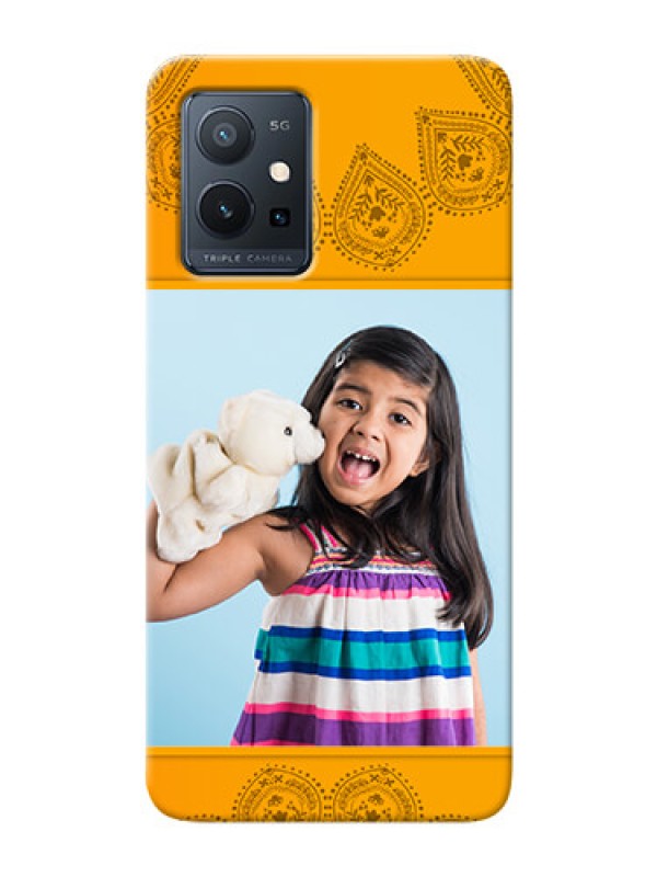 Custom Vivo Y75 5G custom mobile back covers: Photo Wedding Design 