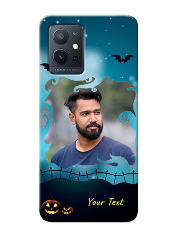 Custom Vivo Y75 5G Personalised Phone Cases: Halloween frame design