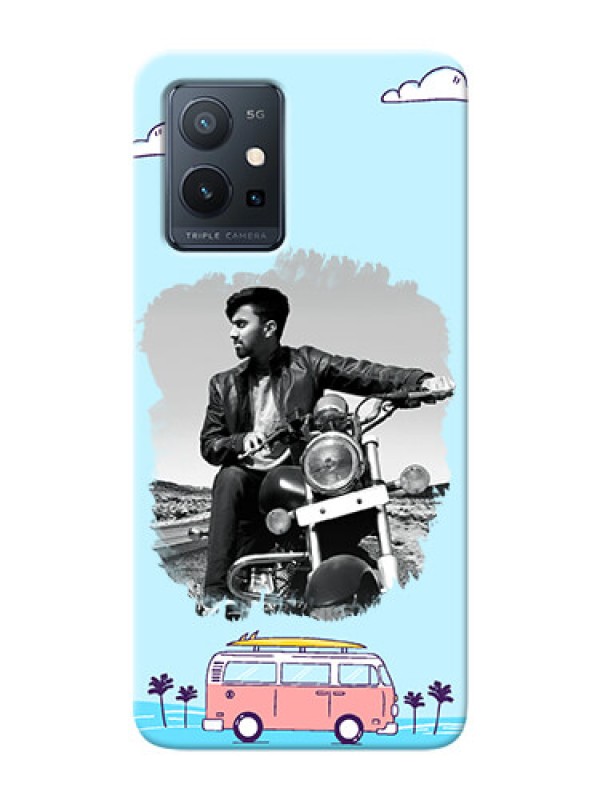 Custom Vivo Y75 5G Mobile Covers Online: Travel & Adventure Design