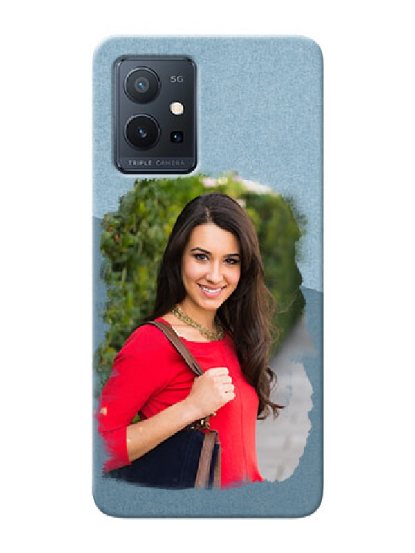 Custom Vivo Y75 5G custom mobile phone covers: Grunge Line Art Design