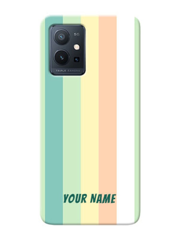 Custom Vivo Y75 5G Back Covers: Multi-colour Stripes Design