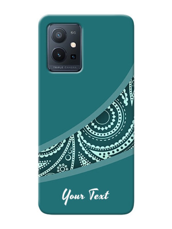 Custom Vivo Y75 5G Custom Phone Covers: semi visible floral Design