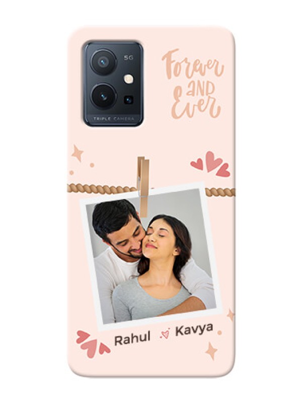 Custom Vivo Y75 5G Phone Back Covers: Forever and ever love Design