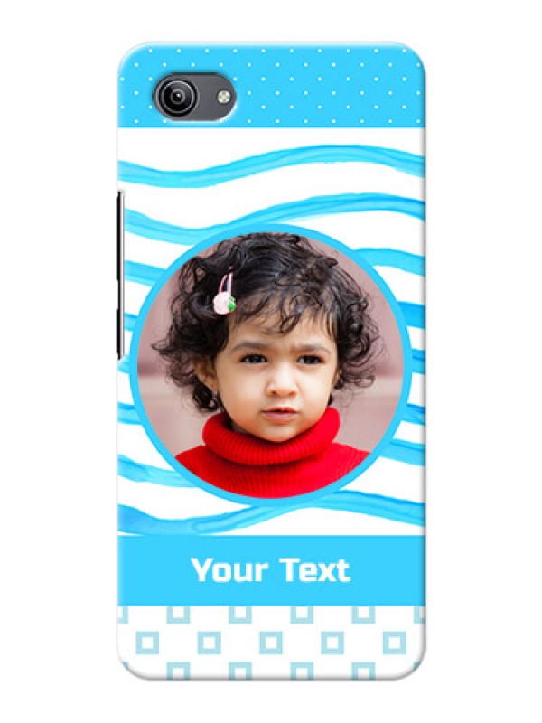 Custom Vivo Y81i phone back covers: Simple Blue Case Design