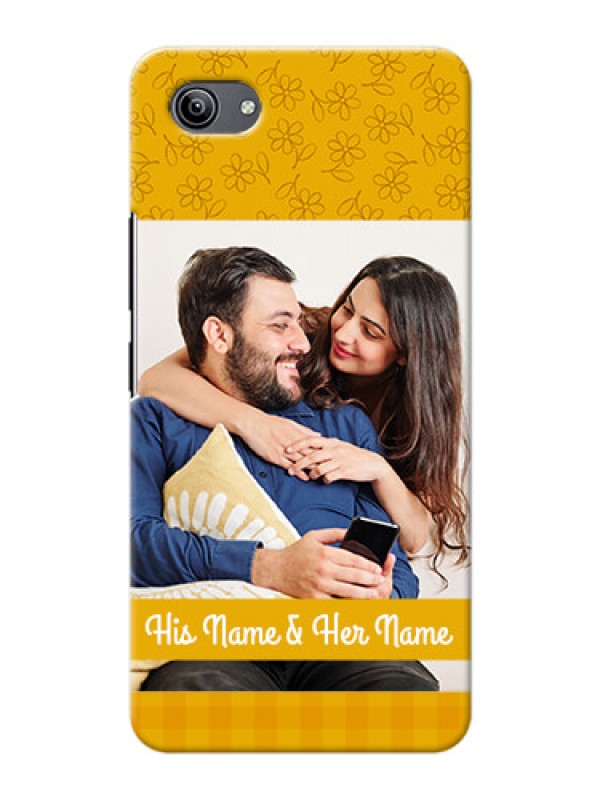 Custom Vivo Y81i mobile phone covers: Yellow Floral Design